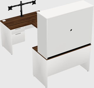 U-shaped desk
