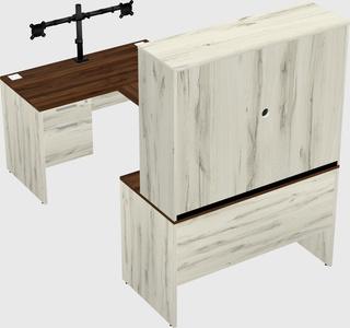 U-shaped desk