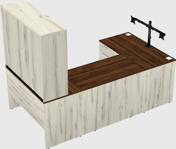 U-shaped desk
