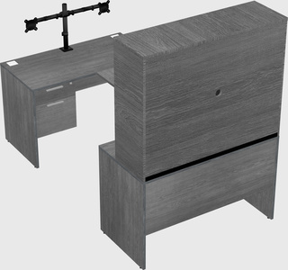 U-shaped desk