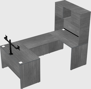 U-shaped desk
