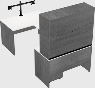 U-shaped desk