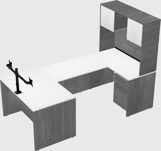 U-shaped desk