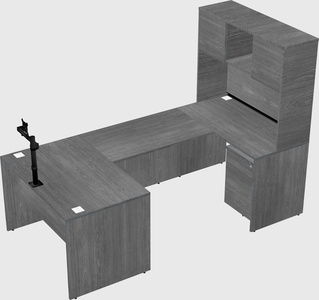 U-shaped desk
