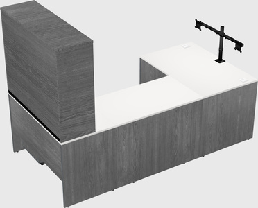 U-shaped desk