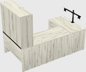 U-shaped desk