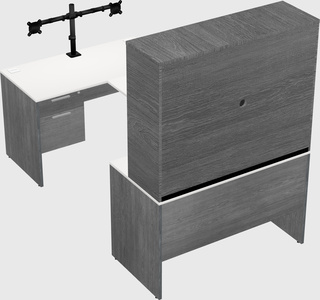 U-shaped desk