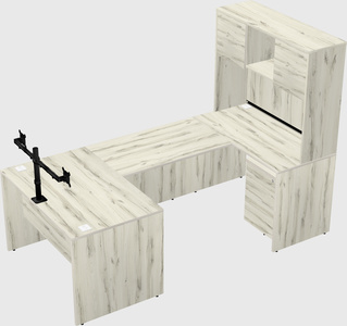 U-shaped desk