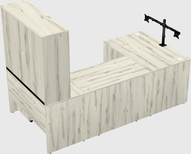 U-shaped desk