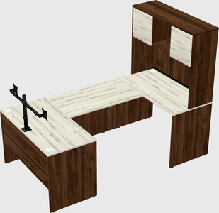 U-shaped desk