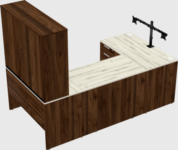 U-shaped desk