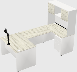 U-shaped desk
