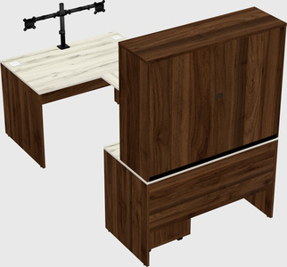 U-shaped desk