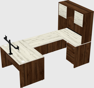 U-shaped desk