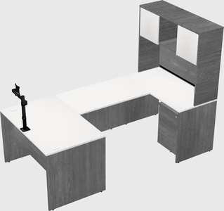 U-shaped desk