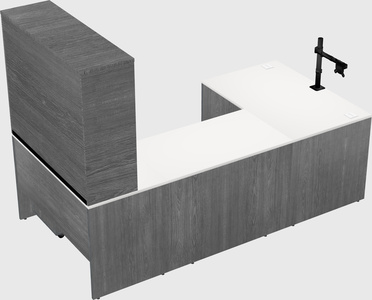 U-shaped desk