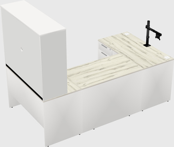U-shaped desk
