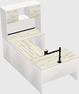 U-shaped desk