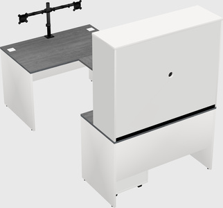 U-shaped desk