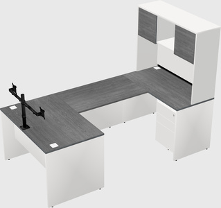 U-shaped desk