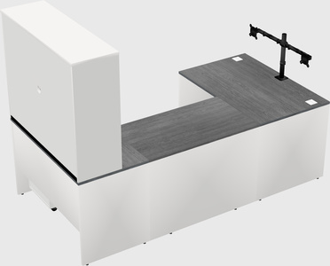 U-shaped desk