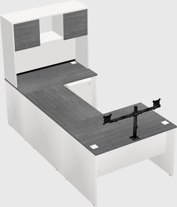 U-shaped desk