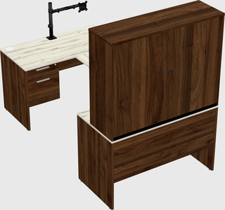U-shaped desk