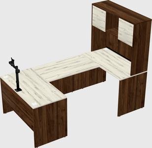 U-shaped desk