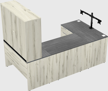 U-shaped desk