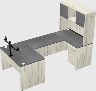 U-shaped desk