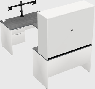 U-shaped desk
