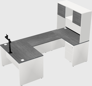 U-shaped desk