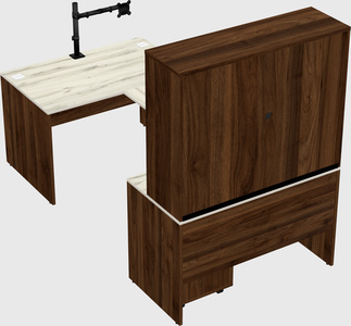 U-shaped desk