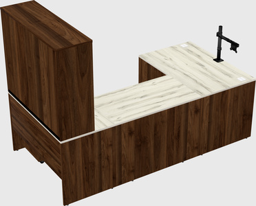 U-shaped desk