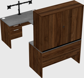 U-shaped desk