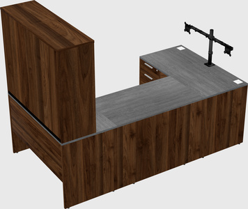 U-shaped desk