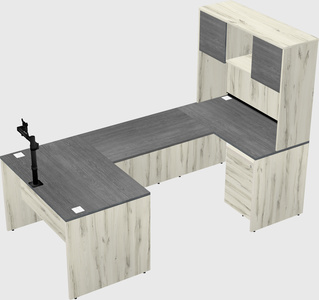 U-shaped desk