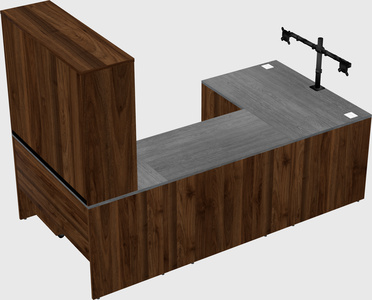 U-shaped desk