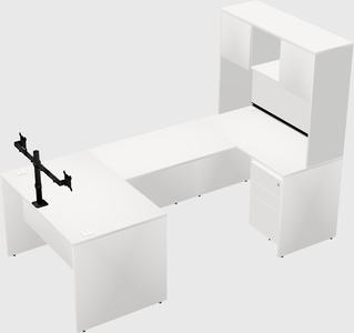 U-shaped desk