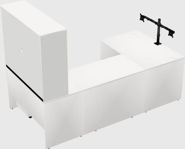U-shaped desk