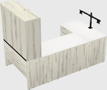 U-shaped desk