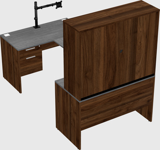 U-shaped desk