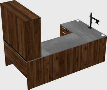 U-shaped desk