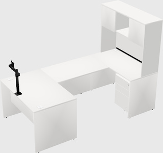 U-shaped desk