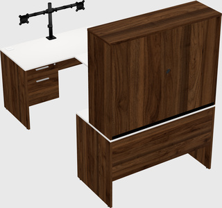 U-shaped desk