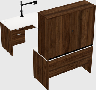 U-shaped desk