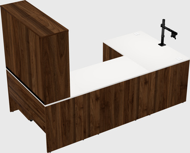 U-shaped desk