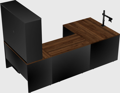 U-shaped desk