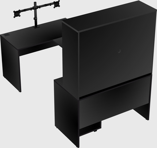 U-shaped desk