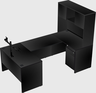 U-shaped desk